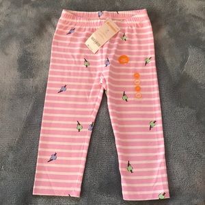Gymboree Capri length leggings NWT 4T